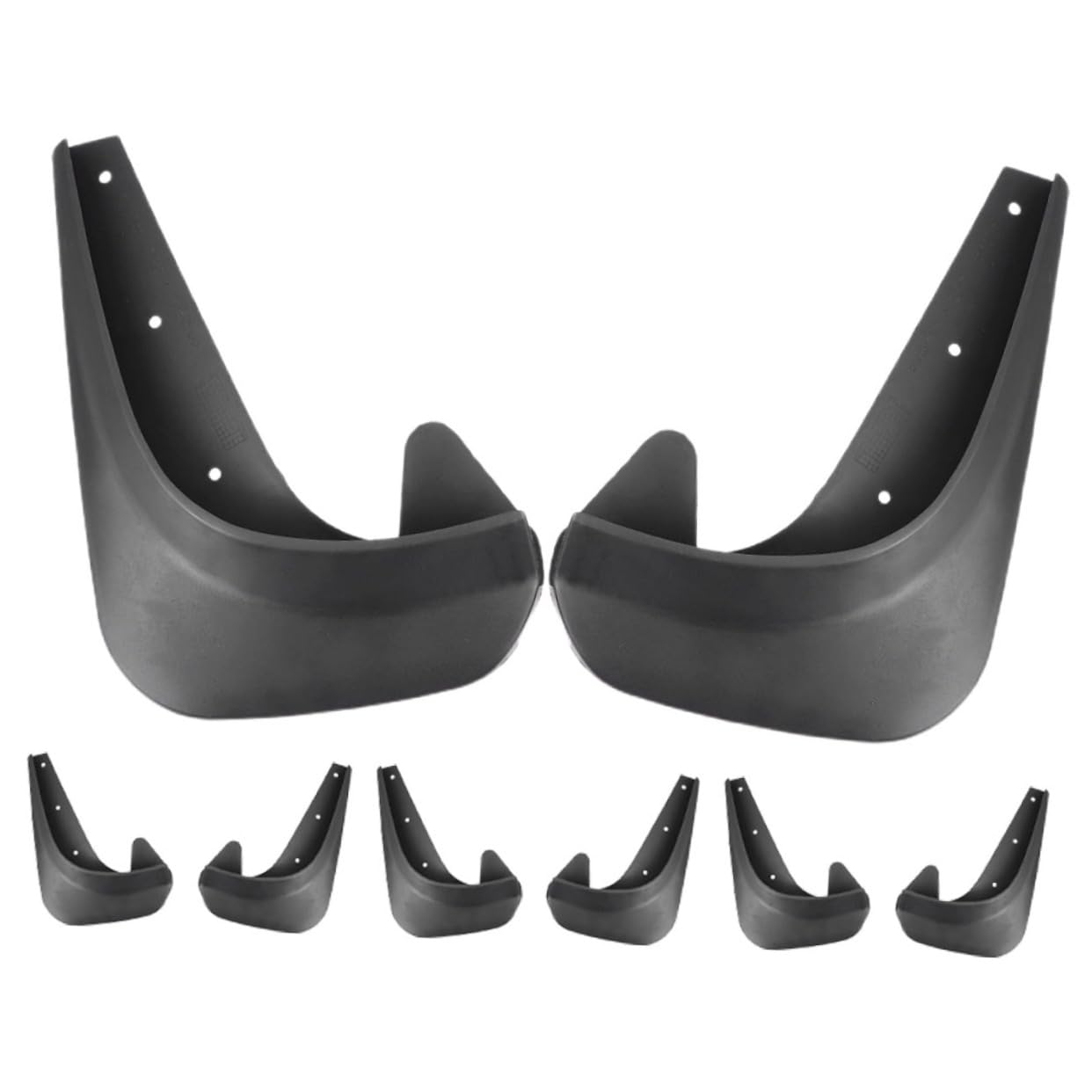 Cabilock 8 Stück Rückseite Schmutzfänger für Pickup-Trucks Rad montiert Schwarz Spritzschutz für Autoräder Schmutzfänger für Autoreifen Auto versorgung Plastik Black Cabilock 8 Stück Rückseite Schmutzfänger für Pickup-Trucks Rad montiert Schwarz Spritzschutz für Autoräder Schmutzfänger für Autoreifen Auto versorgung Plastik Black von Cabilock