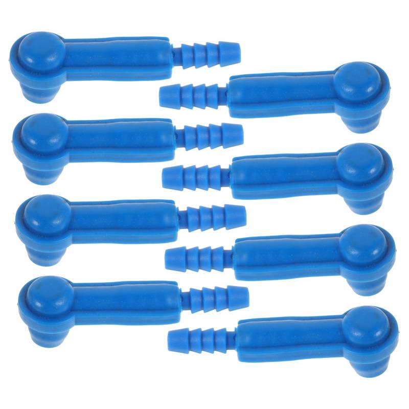 Cabilock 8 Stück Stecker Bremsflüssigkeitswechsler bremsflüssigkeit wechseln Bremsflüssigkeitswechsel Werkzeug zum Wechseln des Bremsöls Bremsentlüftungsadapter Bremsölwechsler Plastik Blue von Cabilock