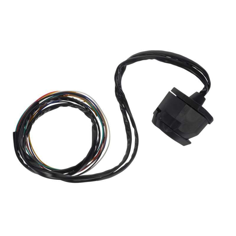 Cabilock Abschlepp Steckdose 7-poliger Anhängerstecker Stecker für Anhängerbeleuchtung Stecker für Wohnmobilanhänger Blade- Stecker für Kabelbaum Bauchmuskeln Black von Cabilock