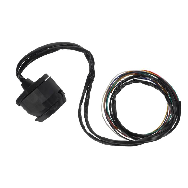 Cabilock Abschlepp Steckdose Stecker Für Anhängerbeleuchtung Flacher Anhängeranschluss Anhängerstecker Anhänger Reparaturteil Stecker Für Kabelbaum Bauchmuskeln Black von Cabilock