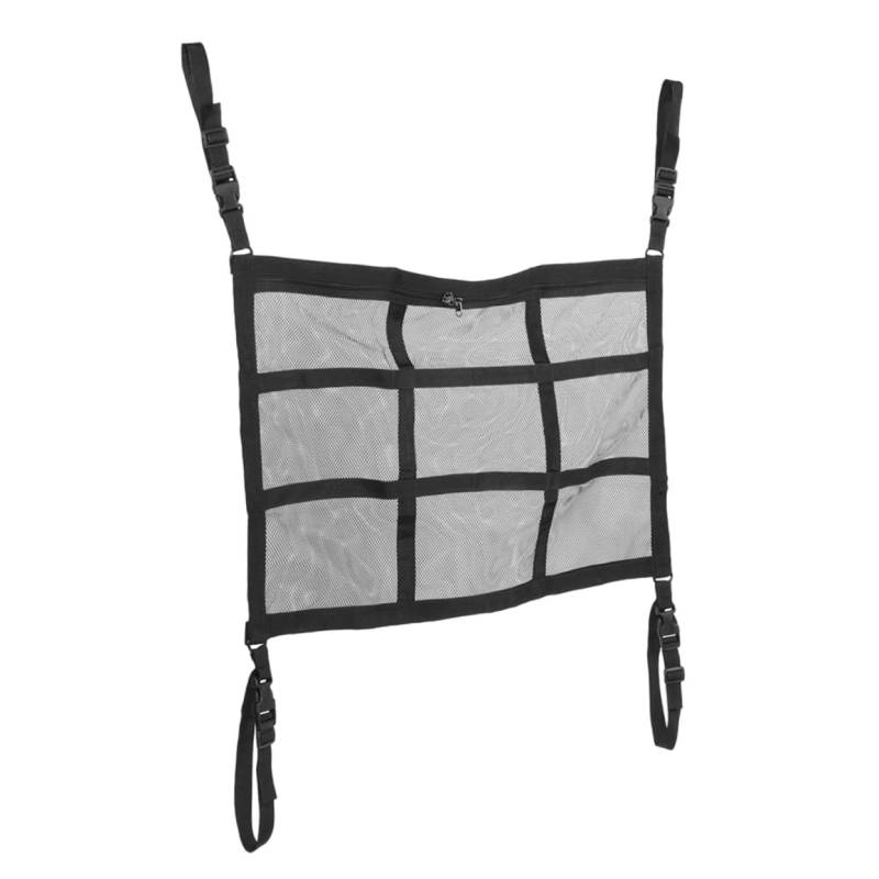 Cabilock Auto Ceiling Cargo Net Double Layer Zipper Storage Bag Versatile Organizer for Car Accessories Durable and Reinforced Design von Cabilock