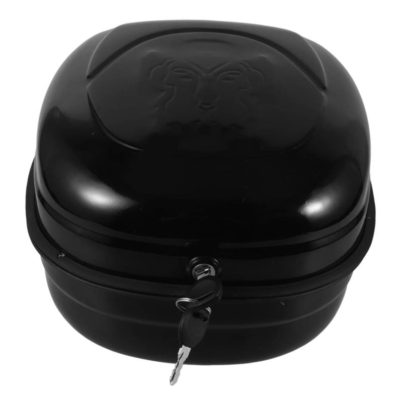 Cabilock Box Kofferraum Motorrad Heck Topcase Motorrad Topcase Für Gepäckaufbewahrung Gepäckträgerkoffer Eisen Schwarz von Cabilock
