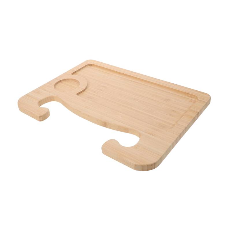 Cabilock Holz Computerregal Auto becherhalter lenkradhalterung Autoständer für Flaschen Autotisch für das Essen Autotablett Autositztisch für Kinderauto-Tablett Autositzschale Beige von Cabilock