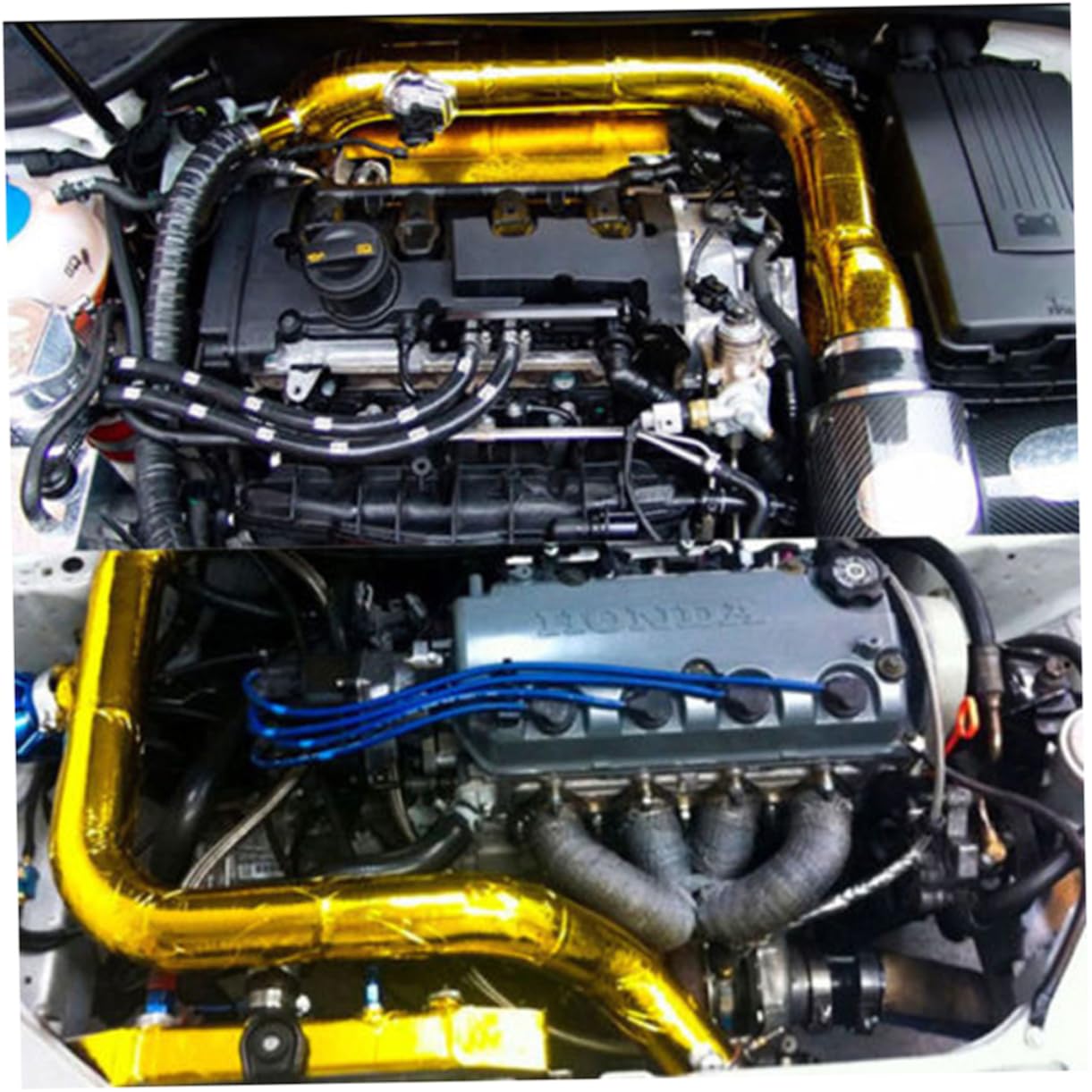 Cabilock Isolierter dekorativer Gürtel Wärmedämmband Wieder anbringen Motorrad-Refit-Wärmedämmband dekoratives Klebeband Golden Cabilock Isolierter dekorativer Gürtel Wärmedämmband Wieder anbringen Motorrad-Refit-Wärmedämmband dekoratives Klebeband Golden von Cabilock
