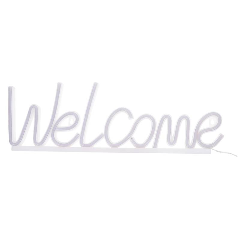 Cabilock LED Neonschild Welcome Dimmbares Atmosphärenlicht Für Bar Club Und Partydekoration Kleines Für Festliche Anlässe USB Betrieben Dekorative Wandleuchte von Cabilock