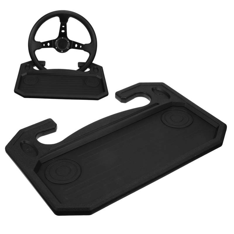 Cabilock Lenkradtisch Lenkrad Schreibtisch für Auto Autoablagetisch für Fahrer Autotisch Auto -Laptop -Halterung Lenkradablage Laptophalter am Lenkrad hdpe Black von Cabilock