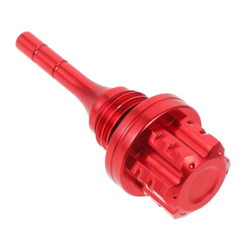 Cabilock Öl Motorrad Kann Überprüfung Motorrad Passt Kleine Getriebe Flüssigkeit Ebene Tank Motor Ebene Rot Aluminium Legierung von Cabilock