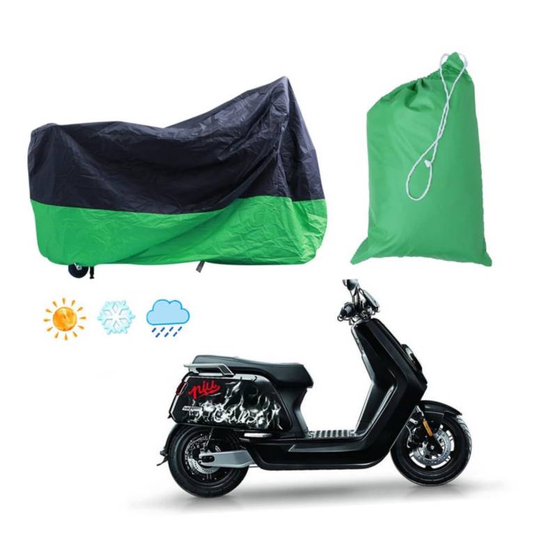 Cabilock Regenfisch -Sonnenschutzautoabdeckung motoradabdeckhaube motorradabdeckung drinnen schützend Fahrradsonnenschutz für Motorräder Rollerabdeckung wasserdicht im Freien Green von Cabilock