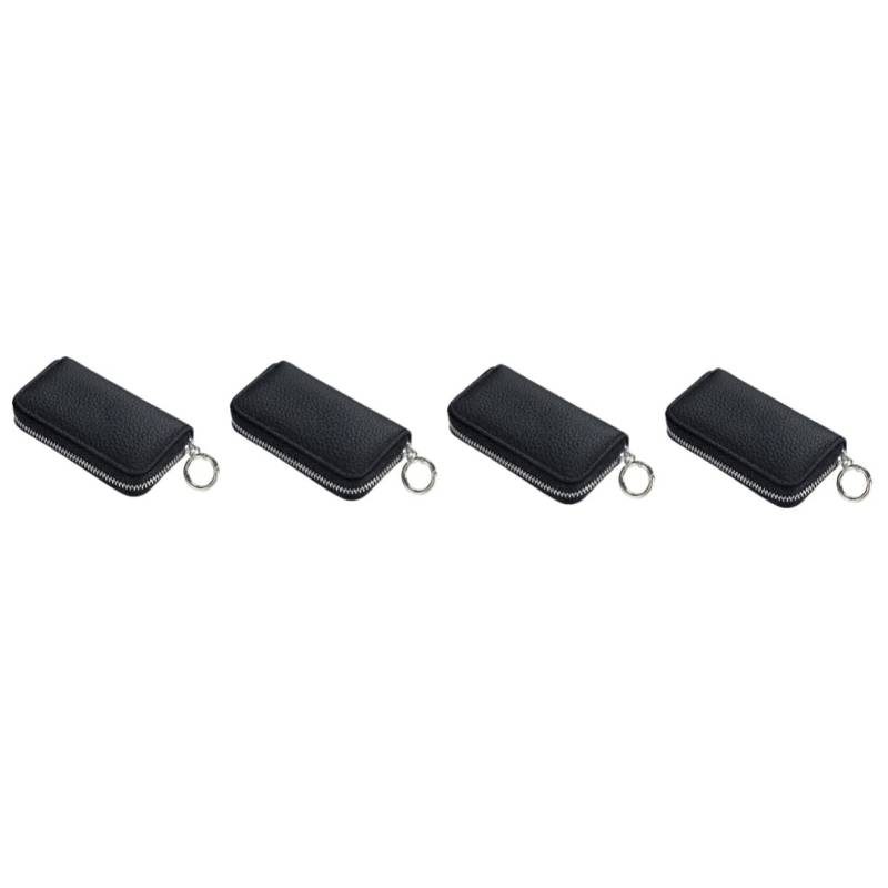 Cabilock Schlüsselbox Schlüsselkette Wächter Veranstalter wichtige Organisatoren Schlüsselanhänger Schlüsselhalter Schlüsselbund Key FOB -Halter Schlüsselorganisator Echtes Leder Schwarz von Cabilock