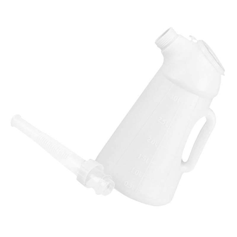 Cabilock Tanktopfspender Schmierölkanne Flasche Gießbehälter Autoölflaschen Motorölausgießer Tank Autopumpe Öler Schmierölflasche Pumpe Ölkanne Kunststoff Weiß von Cabilock