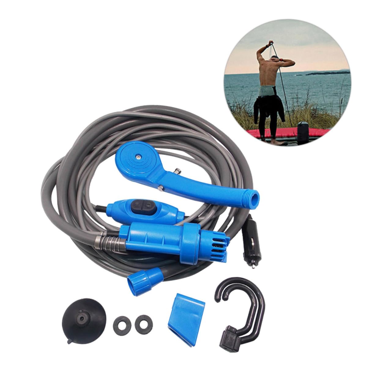 Cabilock Tragbare Dusche tragbare Campingdusche Blau Cabilock Tragbare Dusche tragbare Campingdusche Blau von Cabilock