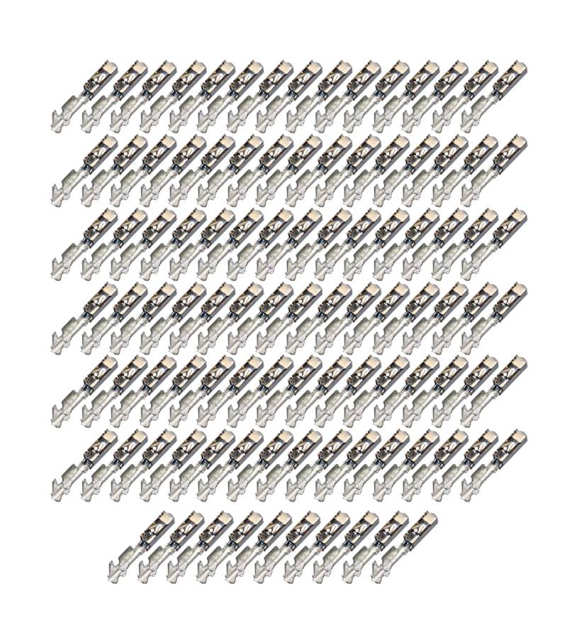 100x MQS Quadlok Buchse Stecker Crimp Terminal Kontakt PIN 0,25mm² - 0,35mm² kompatibel mit VW, BMW, Fakra Most von Cable Solution