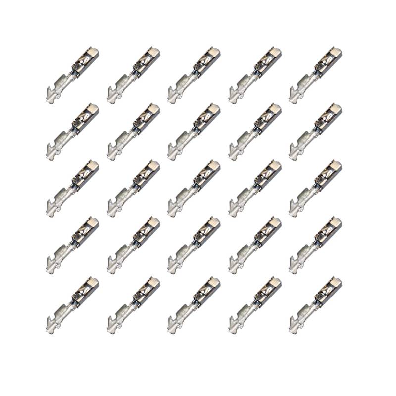 25x MQS Quadlok Buchse Stecker Crimp Terminal Kontakt PIN 0,50mm² - 0,75mm² kompatibel mit VW, BMW, Fakra Most von Cable Solution
