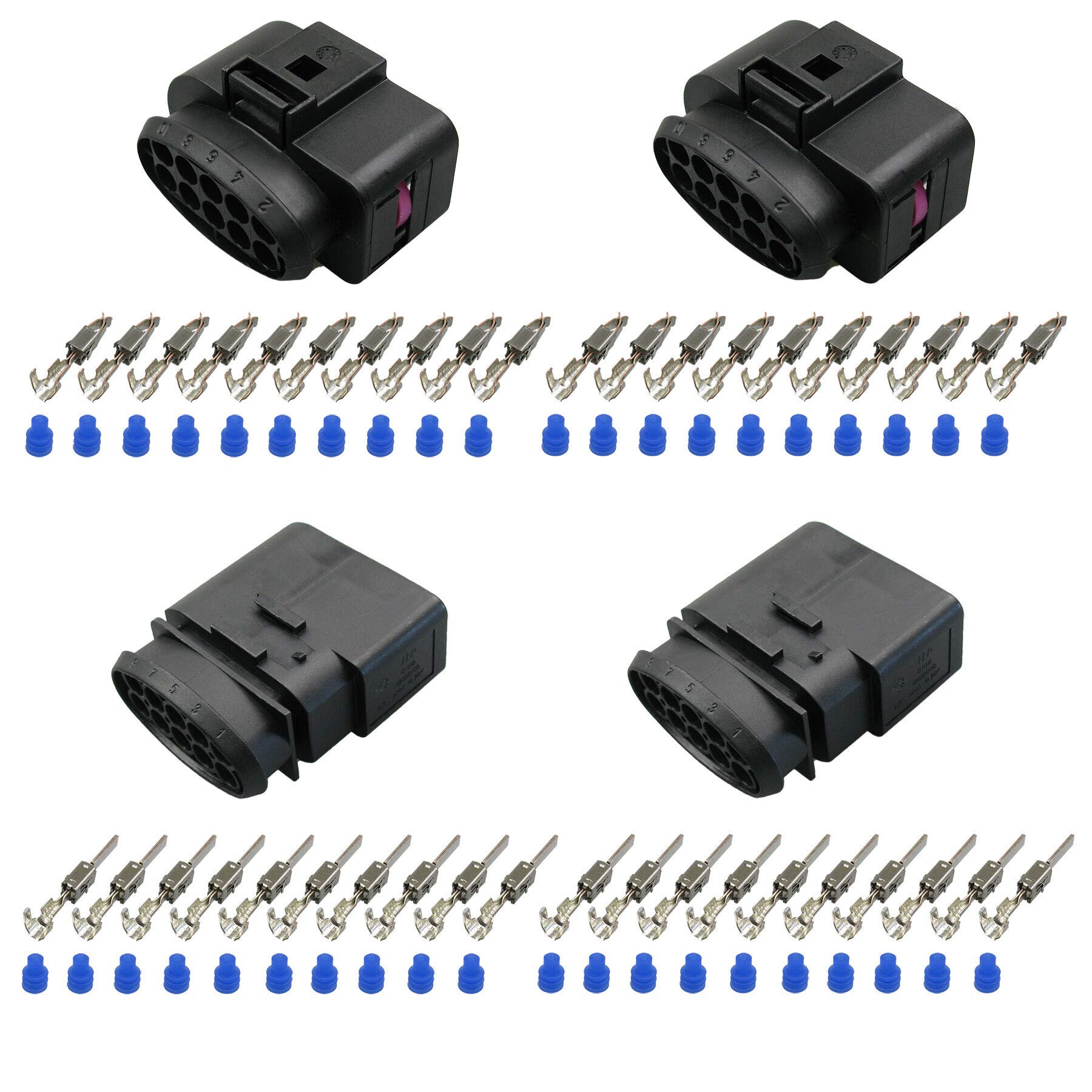 2X Stecker Set passt zu OEM 1J0973735 + 1J0973835 Reparaturset 10-pol. 0,50²-1,00² 2X Stecker Set passt zu OEM 1J0973735 + 1J0973835 Reparaturset 10-pol. 0,50²-1,00² von Cable Solution