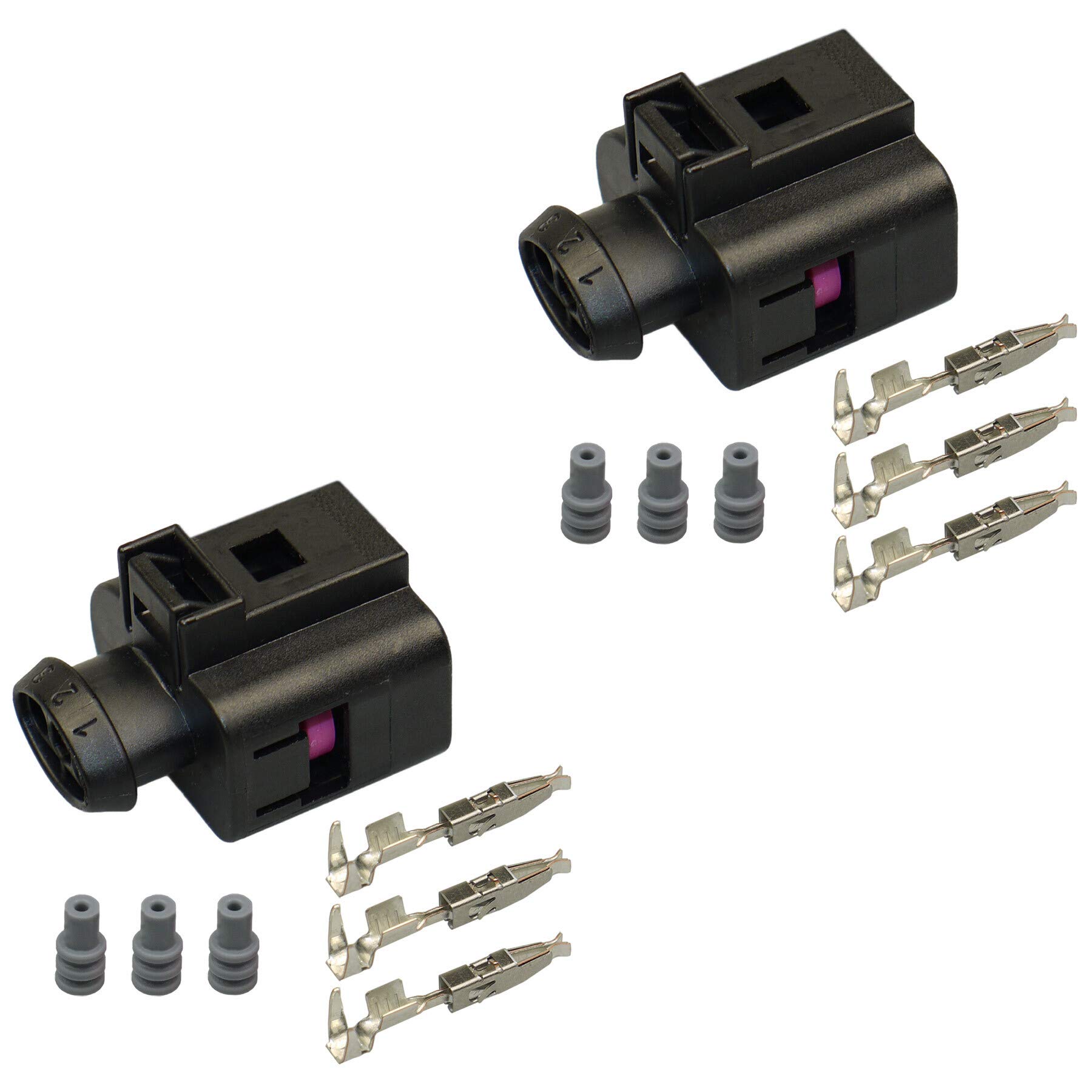 2X Stecker VW 1J0973703 Reparatursatz Buchse 1J0 973 703 Crimp Elektrik PIN 2X Stecker VW 1J0973703 Reparatursatz Buchse 1J0 973 703 Crimp Elektrik PIN von Cable Solution