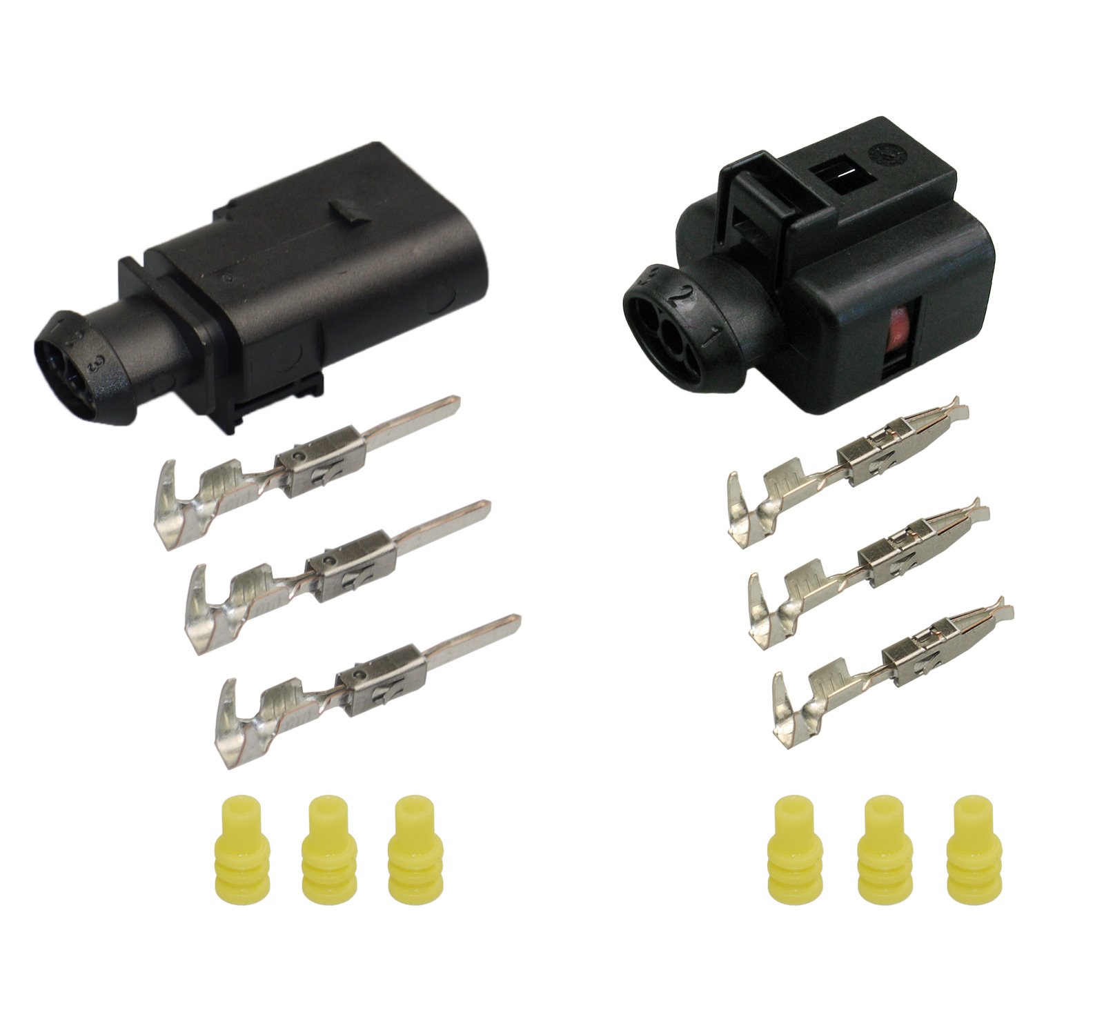 Cable Solution 3D0 973 703 und 1J0 973 803 Reparaturset 3-pol. Stecker Steckverbinder Connector Cable Solution 3D0 973 703 und 1J0 973 803 Reparaturset 3-pol. Stecker Steckverbinder Connector von Cable Solution