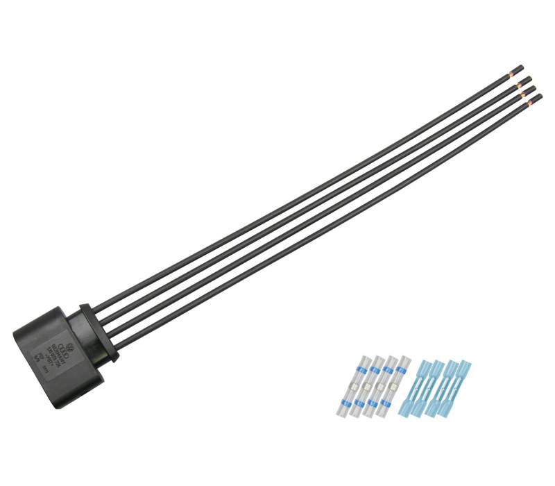 Cable Solution Stecker passt zu OEM 1J0973724 konfektioniert 4-pol. 1J0 973 724 Reparatursatz z.B. Zündspule von Cable Solution