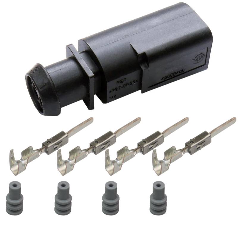 Reparatursatz 4-polig Stecker 4B0973812 4B0 973 812 kompatibel zu VW Audi SEAT Skoda von Cable Solution