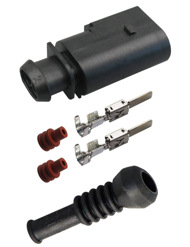 Stecker 8D0973822 Reparatursatz 2-pol. Stift 1,0²-2,5² + Tülle 6N0906102 OEM von Cable Solution