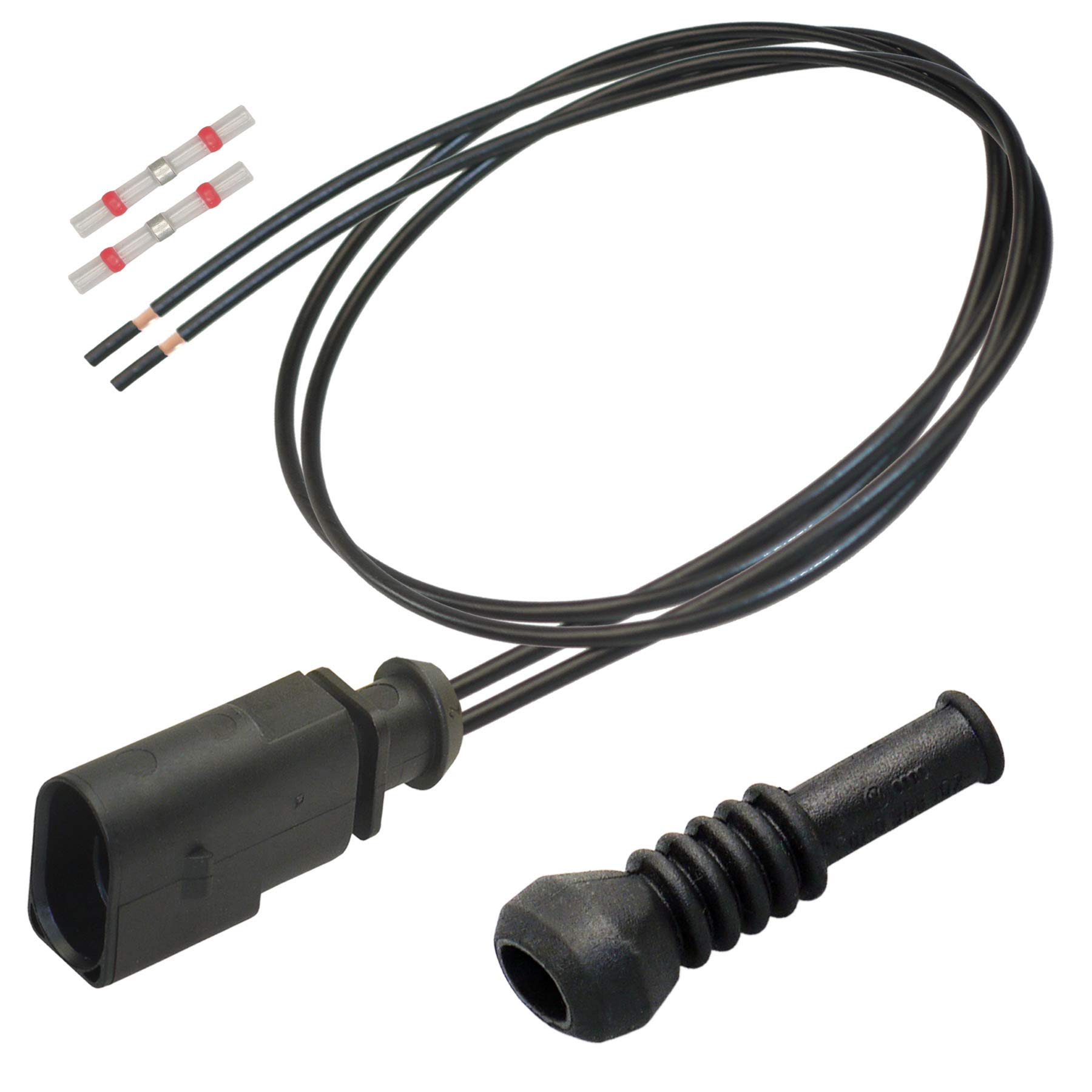 Stecker OEM 1J0973802 Reparatursatz 2-pol. Kabelsatz Stift+Tülle 6N0906102 ABS ESP V von Cable Solution