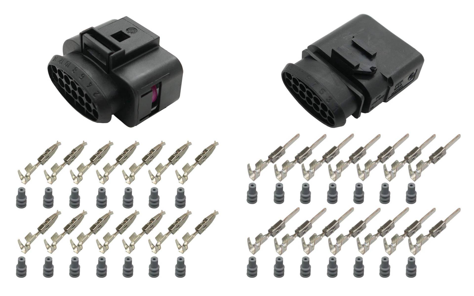 Stecker OEM 6X0973717 + 6X0973817 Reparaturset 14-pol. Steckverbinder Stift/Buchse von Cable Solution