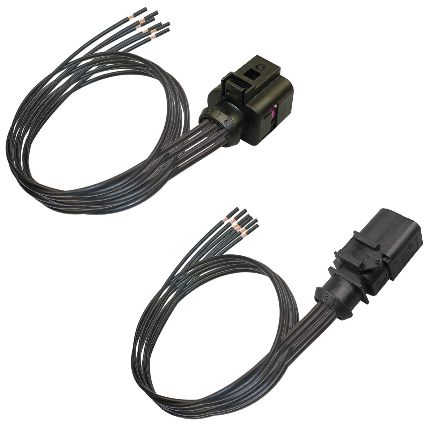 Stecker Set OEM 3B0973813 / 1J0973713 Reparatursatz 6-pol Kabelsatz Stift/Buchse von Cable Solution