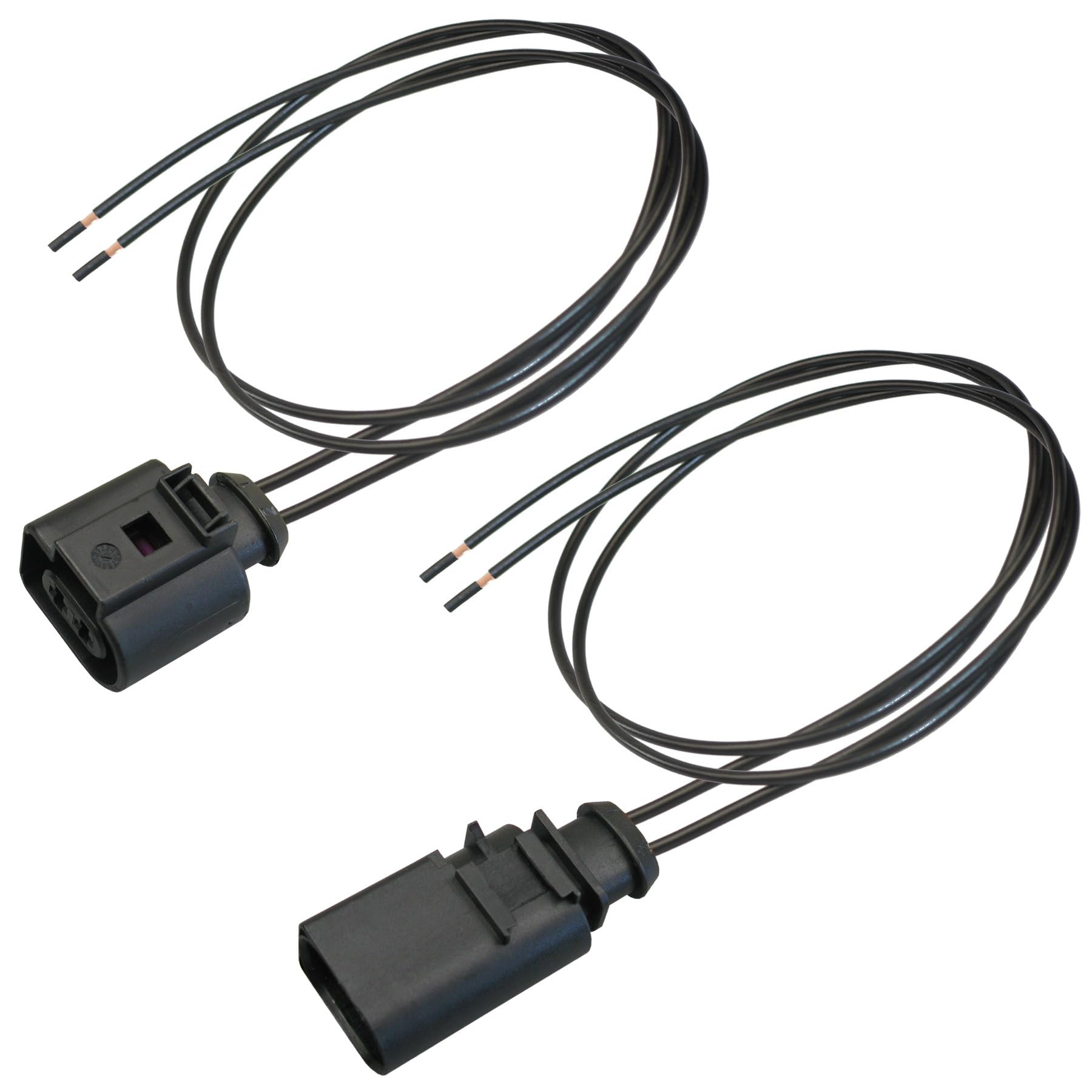 Kabelsatz Reparatursatz Stecker Set Buchse + Stift 2-polig kompatibel mit VW 1J0973722 und 8D0973822 Kabelsatz Reparatursatz Stecker Set Buchse + Stift 2-polig kompatibel mit VW 1J0973722 und 8D0973822 von Cable Solution