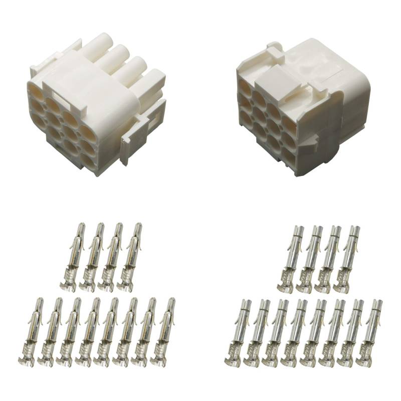 Stecker Set Steckverbinder Universal Mate N Lok 12-polig incl. Kontakten von Cable Solution