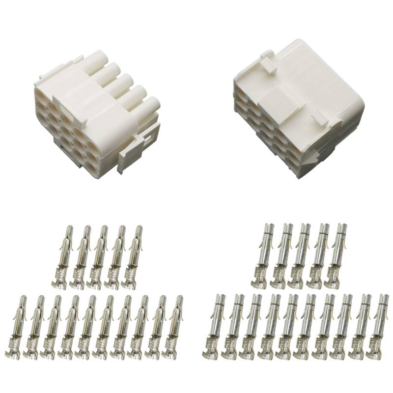 Stecker Set Steckverbinder Universal Mate N Lok 15-polig incl. Kontakten von Cable Solution