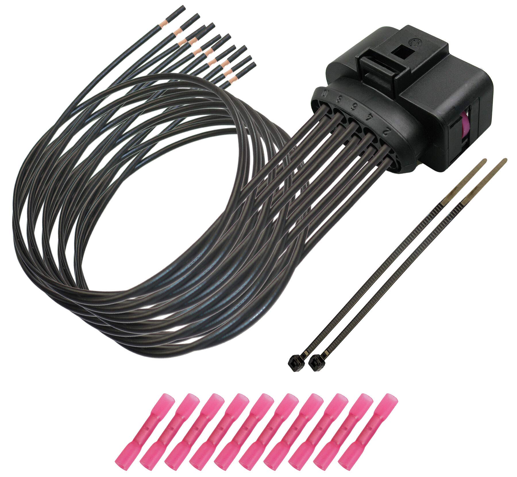 Stecker passt zu OEM 1J0973735 Reparatursatz 10-pol. Kabelsatz z.B. Scheinwerfer SV Stecker passt zu OEM 1J0973735 Reparatursatz 10-pol. Kabelsatz z.B. Scheinwerfer SV von Cable Solution