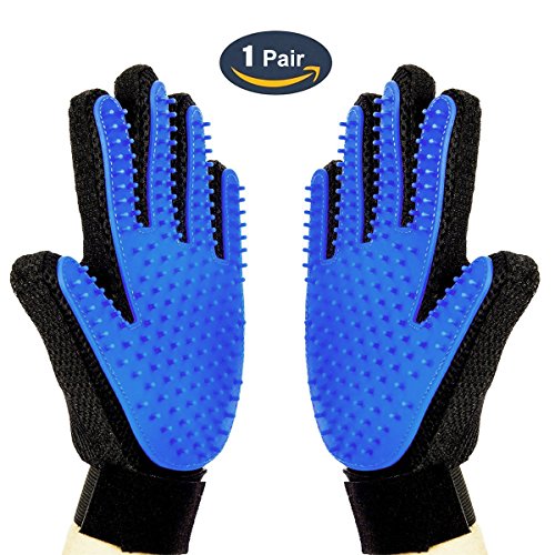 Fellpflege Handschuh, 2-in-1-Haarentferner Mitt sanften deShedding Bürste und Massage Werkzeug für Hund, Katze, Pferde mit langem kurz Fell Fellpflege Handschuh, 2-in-1-Haarentferner Mitt sanften deShedding Bürste und Massage Werkzeug für Hund, Katze, Pferde mit langem kurz Fell von Kasstino