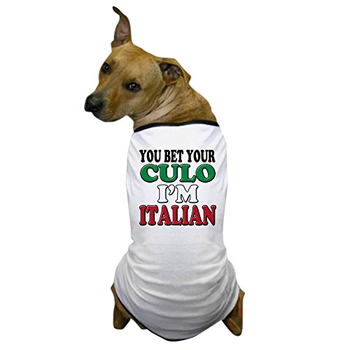 CafePress – Italienisch Spruch – Hund T-Shirt, Haustier Kleidung, Funny Hund Kostüm von CafePress
