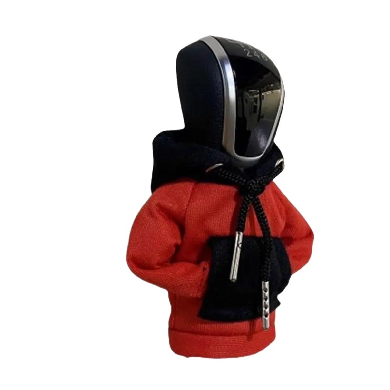 Cahnvob 4-teilige Auto-Schaltknauf-Abdeckung – Manuell Automatisch Universal – Schalt-Hoodie mit Mehreren Farben for die Auto-Innendekoration(Red Black) von Cahnvob