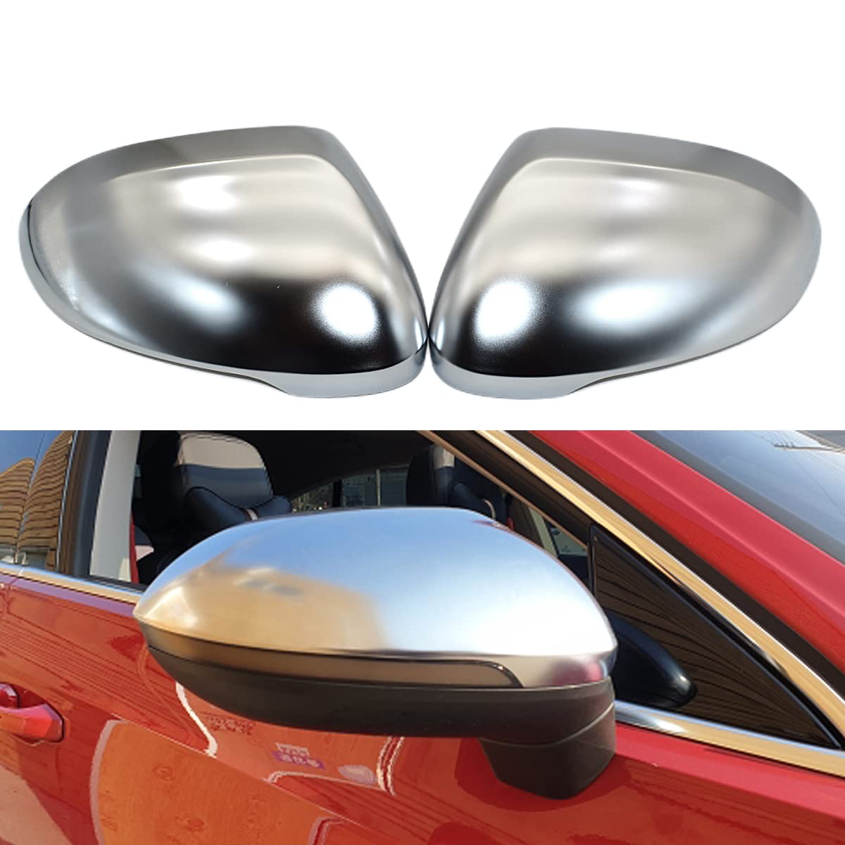 Cakievro Auto Spiegel Abdeckung Für VW Passat B8 CC Arteon R line Matt Chrom Silber Rückspiegel Abdeckung Schutz Kappe Auto Styling Cakievro Auto Spiegel Abdeckung Für VW Passat B8 CC Arteon R line Matt Chrom Silber Rückspiegel Abdeckung Schutz Kappe Auto Styling von Cakievro