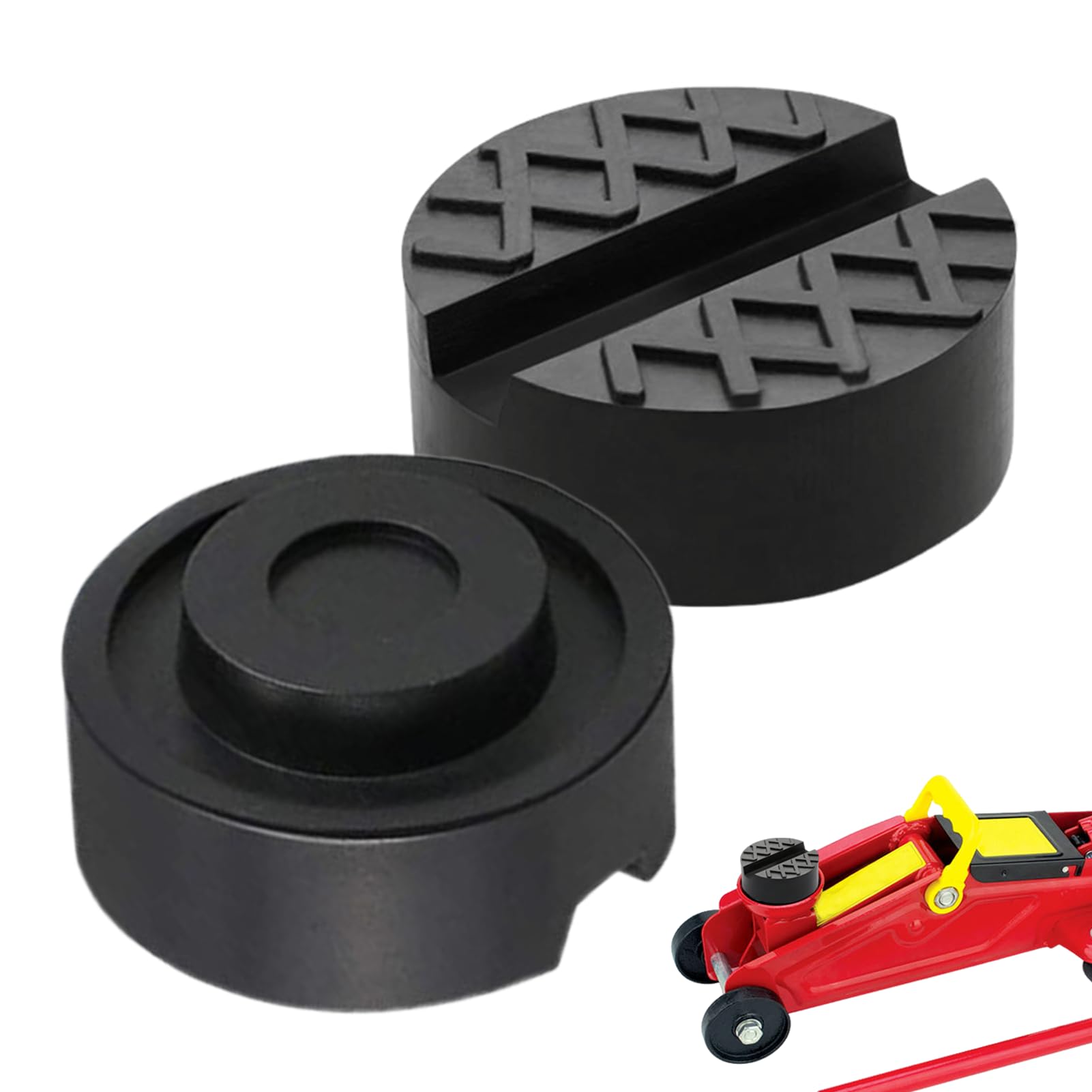 Caldamn Wagenheber Gummiauflage Schwarz Universelle Gummiauflage Wagenheber Zubehör 6.5 * 3.3cm Wagenheberstütze mit Rillen und Waffeloberfläche Kann für Wagenheber und Hebebühnen Rangierwagenheber Caldamn Wagenheber Gummiauflage Schwarz Universelle Gummiauflage Wagenheber Zubehör 6.5 * 3.3cm Wagenheberstütze mit Rillen und Waffeloberfläche Kann für Wagenheber und Hebebühnen Rangierwagenheber von Caldamn