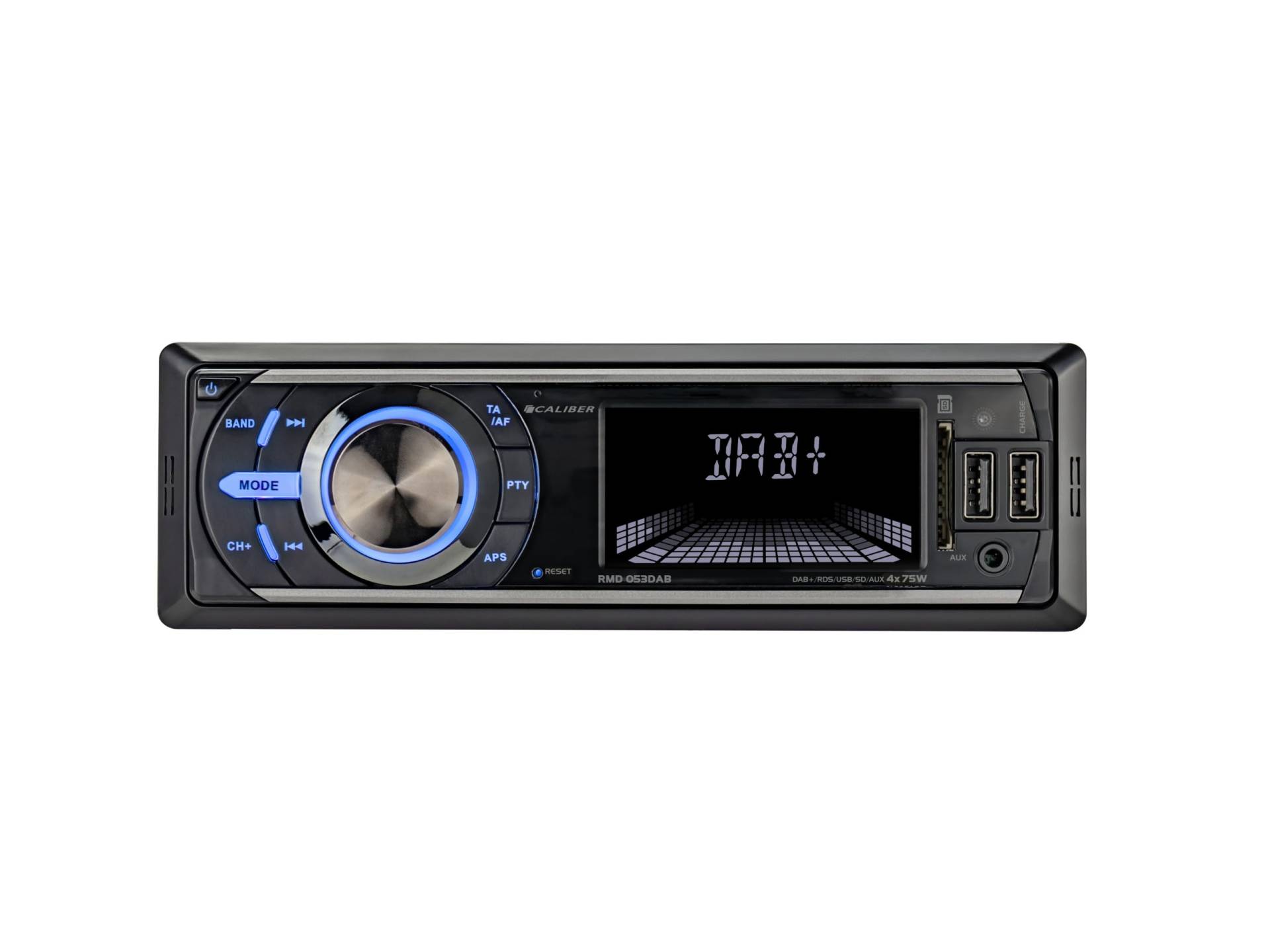 Caliber Autoradio - Auto Radio mit USB-Ladegerät - Aux In - DAB - DAB Plus - FM - SD - USB - Mit Fernbedienung - RCA-Ausgang - Schwarz - 1 Din von Caliber