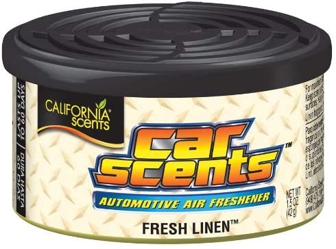 California Car Scents Lufterfrischer für Auto, Taxi, Büro, Zuhause, Duft: Fresh Linen (frische Wäsche), 2 Stück von California Car Scents