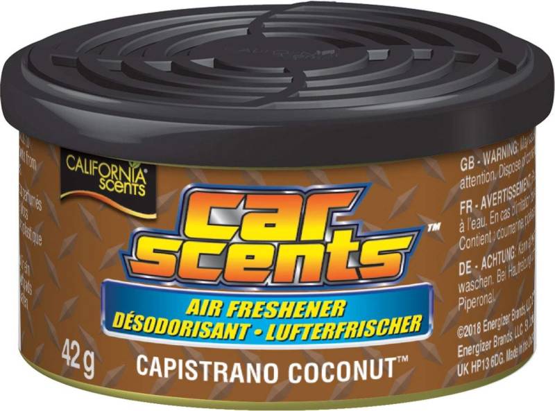 California Car Scents Lufterfrischer fürs Auto, Duftrichtung: Kokosnuss, 6 Stück von California Scents