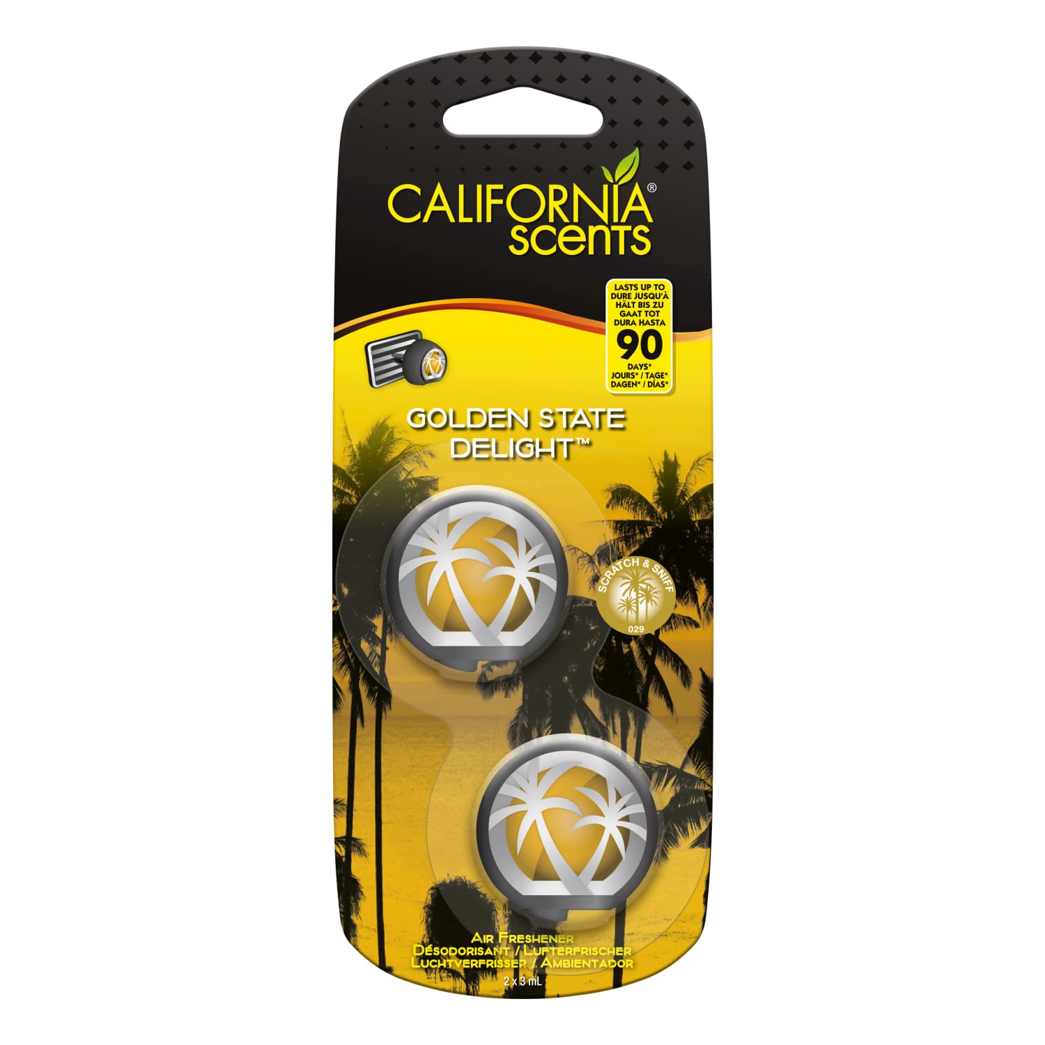 California Car Scents MiniDiffuser - State Delight 2St von California Scents