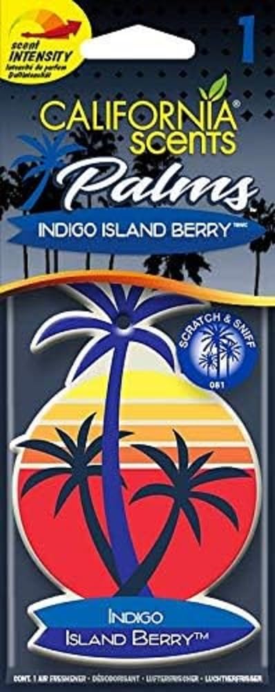 California Scents Palms Lufterfrischer Indigo Island Berry, 4 Stück California Scents Palms Lufterfrischer Indigo Island Berry, 4 Stück von California Scents