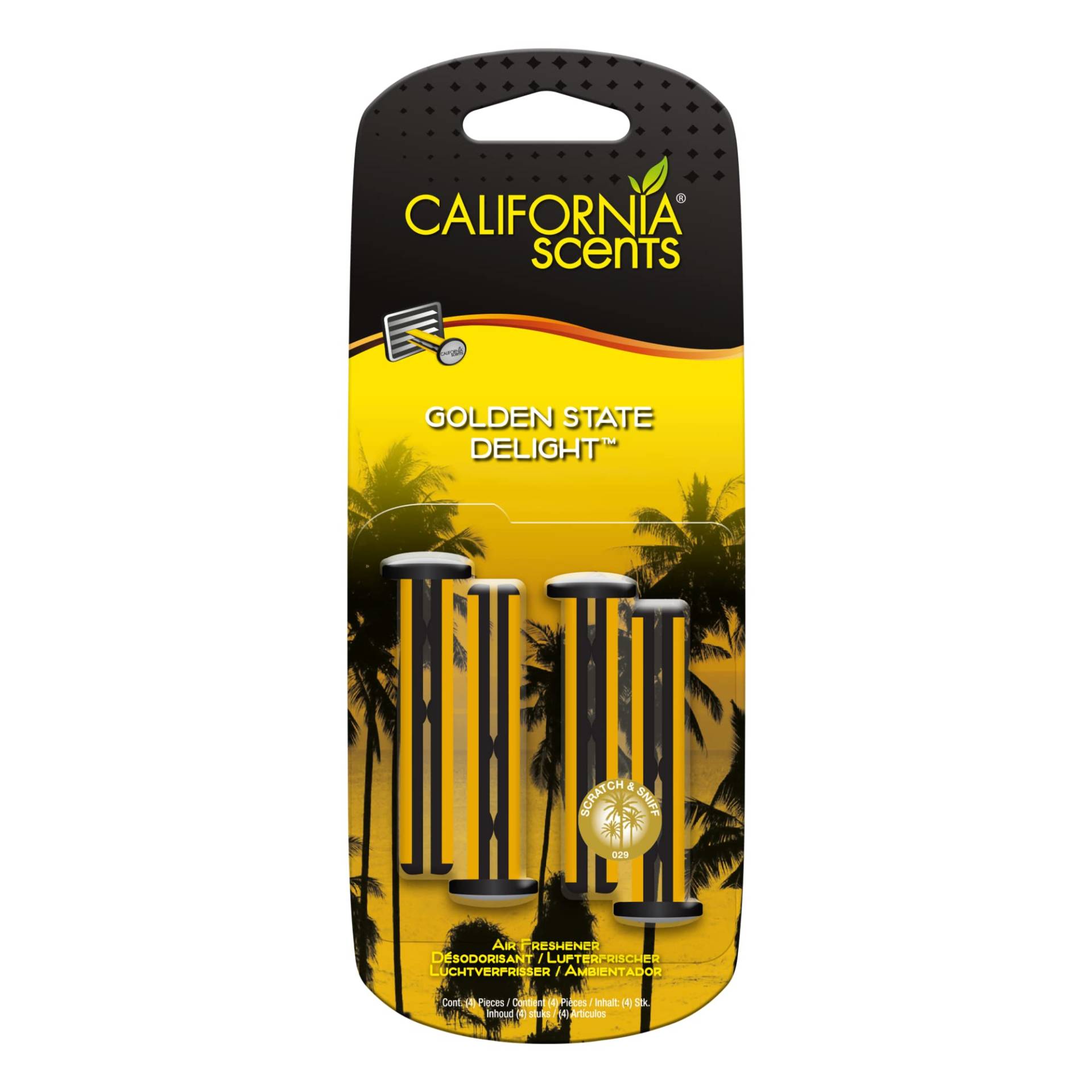 California Car Scents Vent Sticks - Golden State Delight 4St von California Car Scents