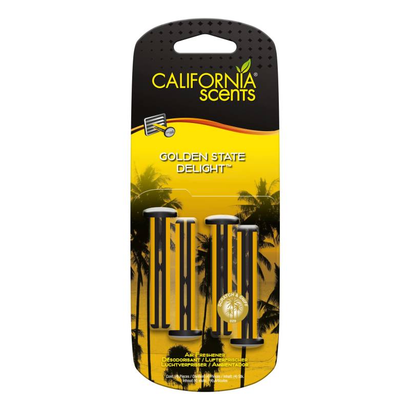California Car Scents Vent Sticks - Golden State Delight 4St von California Scents