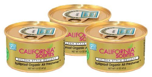 Golden State Delight Bio-Lufterfrischer, auslaufsicher, 3 Stück von California Scents
