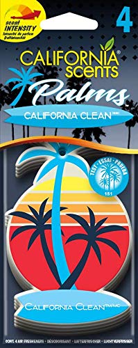 Palms Lufterfrischer California Clean, 4 Stück von California Scents