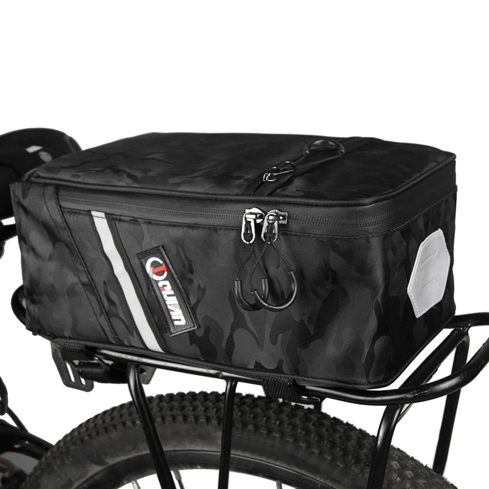 CalmGeek 5L Fahrrad-Gepäckträgertasche wasserdichte Fahrrad-Kofferraumtasche Radfahren Fahrrad E-Bike Rücksitztasche Packtasche (Tarnung) von CalmGeek