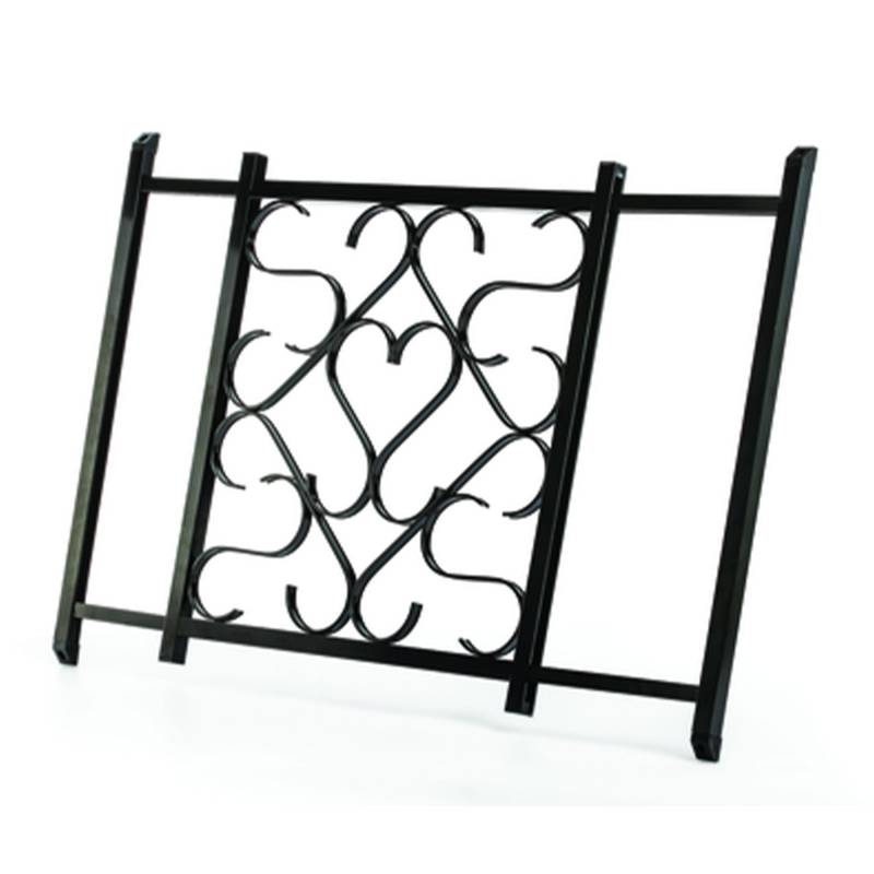 Camco Aluminium-Türgitter, verstellbar, bis zu 50,8 bis 81,3 cm, langlebiger und stilvoller Schutz für Ihr Wohnmobil/Wohnmobil, Schwarz von Camco