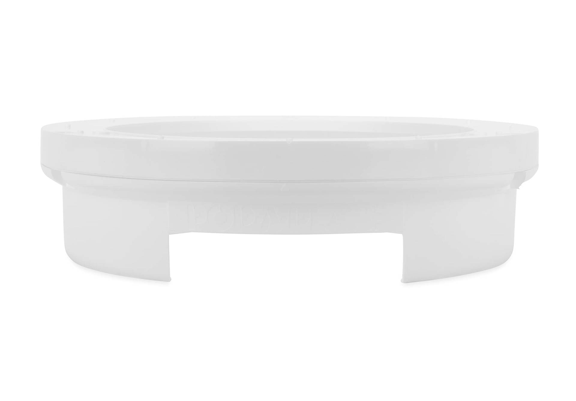 Camco Pop-A-Plate Kunststoff-Tellerspender, 22,9 cm, ideal für kompakte Räume, Wohnmobile und Anhänger, Montage unter Schränken oder Regalen, Weiß (57001) von Camco