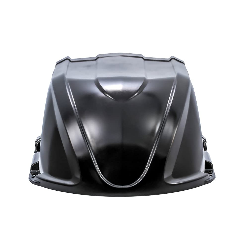 Camco RV XLT Dachbelüftungs-Abdeckung, öffnet für einfache Reinigung, aerodynamisches Design, einfache Montage am Wohnmobil mit mitgeliefertem Zubehör (schwarz) von Camco