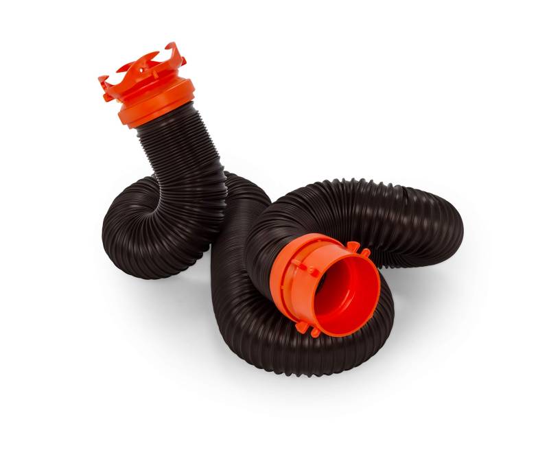 Camco RhinoFLEX 39764 Abwasserschlauch-Verlängerungs-Set für Wohnmobile, mit Drehanschluss, verlängert Ihren Abwasserschlauch, passend für Ihre Bedürfnisse, Schwarz von Camco