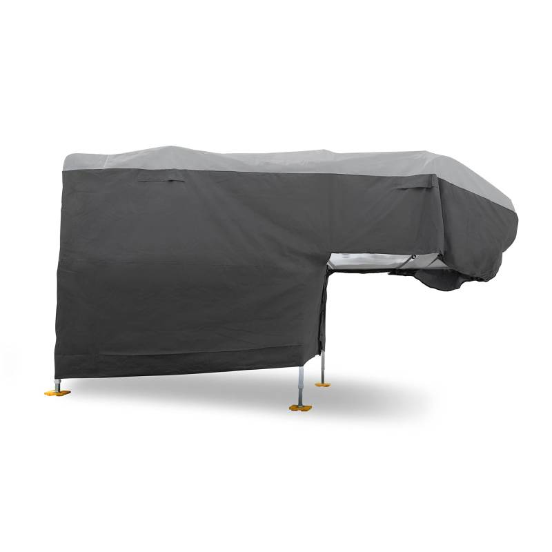 Camco ULTRAGuard Wohnmobil-/Wohnmobil-Abdeckung, passend für Wohnmobile bis zu 45,1 m, mit Reißverschluss-Eingangstüren und abgedeckten Lüftungsschlitzen, aus Polypropylen, Aufbewahrungstasche für von Camco